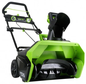 Buy snowblower Greenworks 40V online :: Characteristics and Photo
