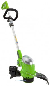 Buy trimmer Greenworks 21277 230V 30cm Deluxe online :: Characteristics and Photo