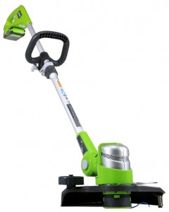 Buy trimmer Greenworks 2100302 G-24 24V 12-Inch online :: Characteristics and Photo
