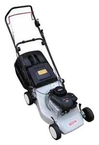Buy self-propelled lawn mower RYOBI RBLM 40SG/SP online :: Characteristics and Photo