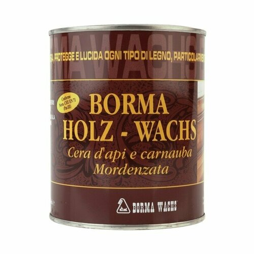 фотография Финишный воск Borma Holzwachs 1 л Прозрачный 0150, купить онлайн за 4226 рубл