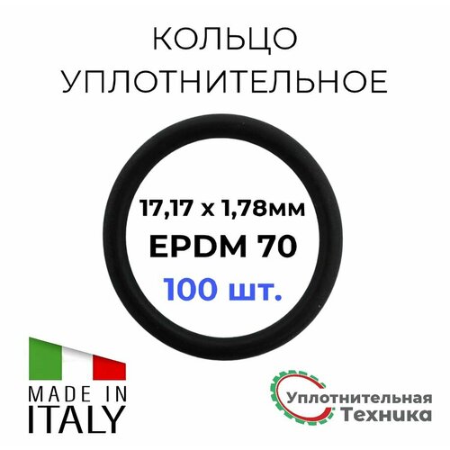 фотография Кольцо уплотнительное 17,17 х 1,78 EPDM70 набор 100шт., купить онлайн за 7660 рубл