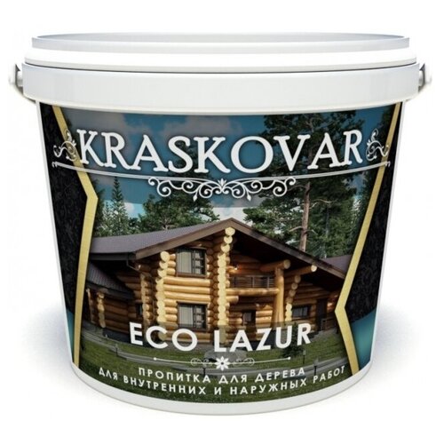 фотография Kraskovar пропитка Eco Lazur, 0.9 л, коралл, купить онлайн за 1275 рубл